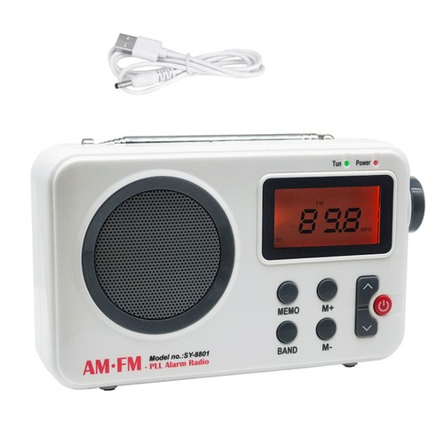 Portable pll alarm radio - am/fm,