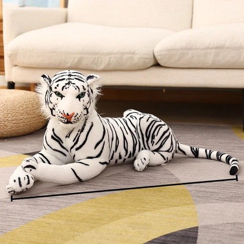 New cushion white tiger - white, large