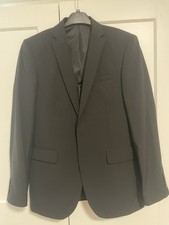 Men’s Black Two Piece Suit 34 In Chest