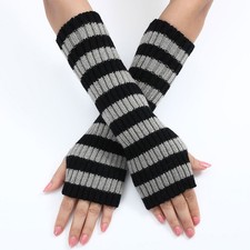 Striped Arm Warmers Long