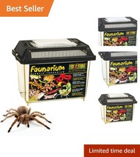 Transparent Exo Terra Small Faunarium - Ideal for Transporting Terrarium Pets
