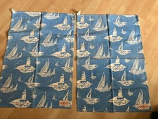 2 x Cath Kidston Boats Nautical Tea Towel Brand New, no  Tags 100% Cotton NEW 