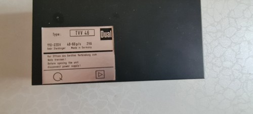 Dual tvv vintage - tvv, phono