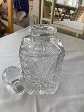 square cut glass decanter