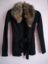 H&M Black Faux Fur Removable