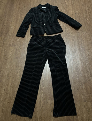 Velvet black white - velvet, pinstripe