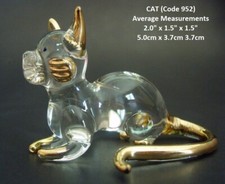 Glass CAT KITTEN Miniature