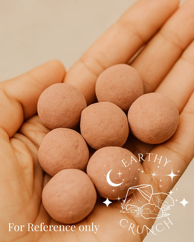 Red clay gems earthy - clay,