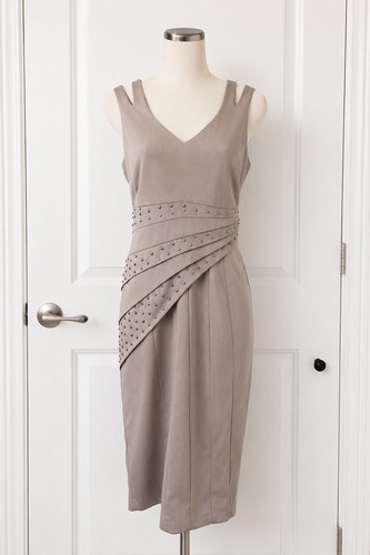 Cream beige dress - sz,
