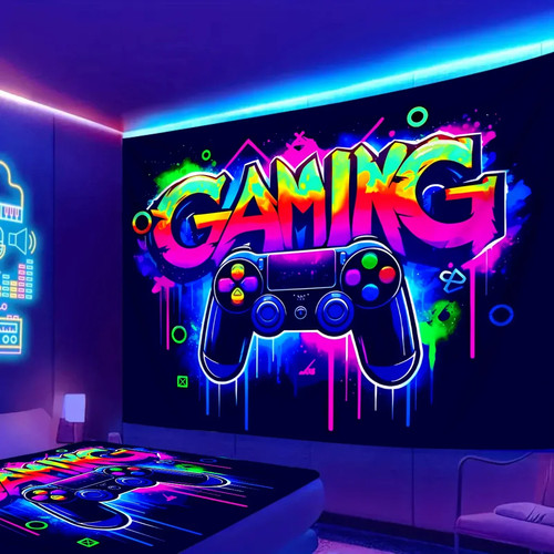 Vikama game console neon - game, neon-style