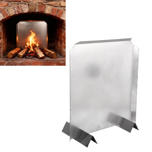 Fireplace back plate - plate, stainless