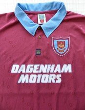 OFFICIAL  RETRO WEST HAM UNITED 95 - 97 CENTENARY HOME FOOTBALL SHIRT  XXL / XL