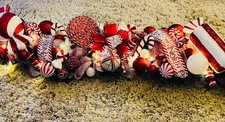CHRISTMAS CANDY CANE GARLAND RED WHITE & RED 6ft X 2 1 3ft