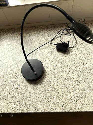 Black led gooseneck desk lamp - led,