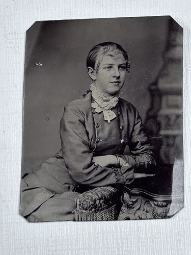 Tintype photo woman funky - tintype,