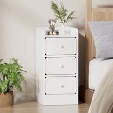 Bedside Table Small White