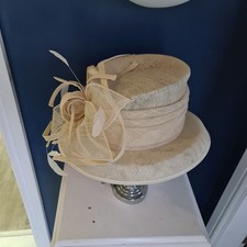 Natural  Cream Wedding hat or
