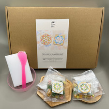 Mosaic Coaster Craft Kit – Set of 2 – Gift Boxed DIY Craft for Adults & Children