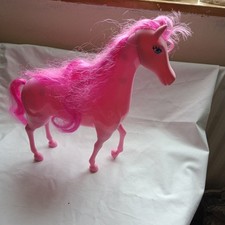 Pink toy horse - toy,