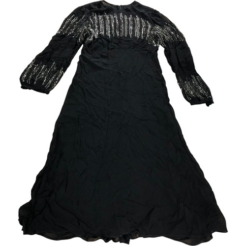 Black sequin maxi dress - sequin,