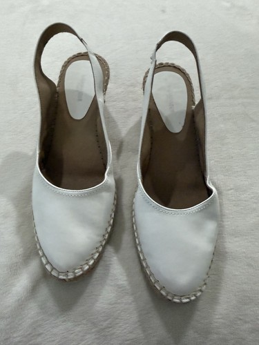 Salamander white leather - leather, sling