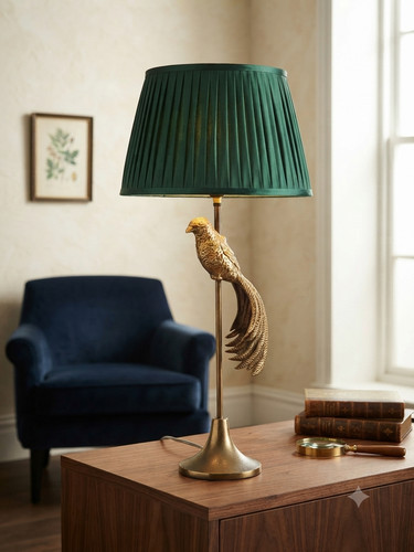 Vintage style brass pheasant - brass,