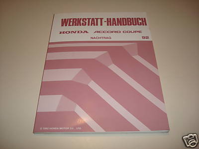 Workshop manual honda - workshop,