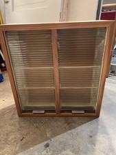 VTG Mid-Century Wood & Ribbed