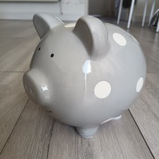 Large Ceramic Grey Spotted