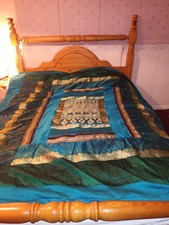 Silky Bedspread. 80 Inches By 80 Inches