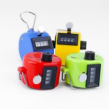 4-Digit Lap Counter Clicker Handheld Mechanical Number Click Counters Portable