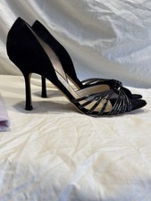 Jimmy Choo Black Suede Peep