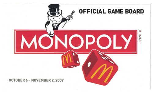 Mcdonald monopoly 2009 game - mcdonald's,