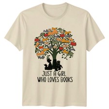 Girl Reading Book Tree Just A