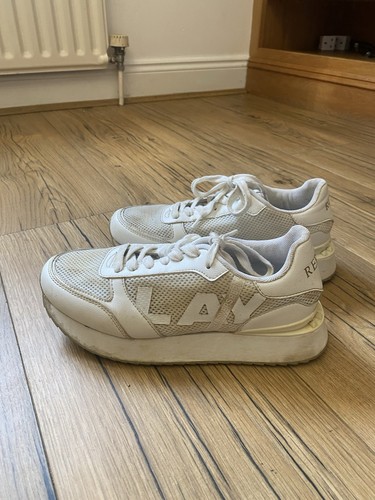 Replay ladies white trainers - ladies,