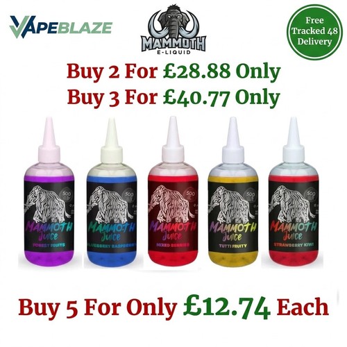 Mammoth juice 500ml shortfill - 500ml,