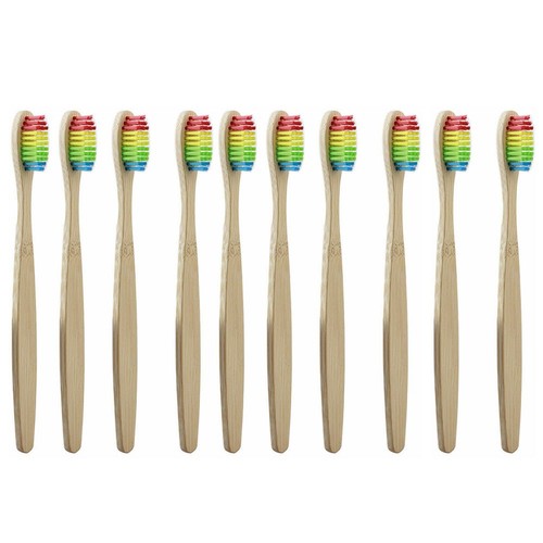 Wooden adult toothbrush - wooden,