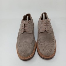 Grenson suede brogues shoes - shoes, uk