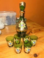 Vintage Floral Murano Glass