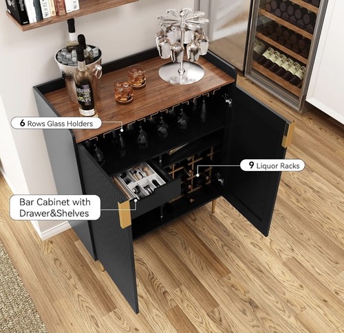 Modern drinks cabinet with - drinks,