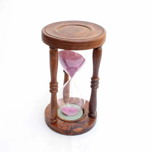 Wooden hourglass sand - wooden, timer