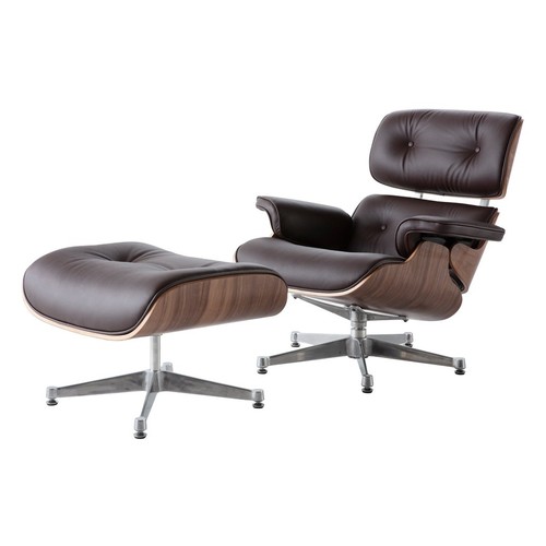 Lounge chair ottoman - ottoman, brown