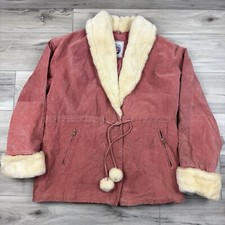Vtg Suede Leather Faux