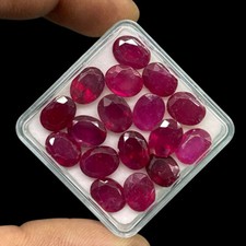 Natural Ruby Oval Cut Rich Red