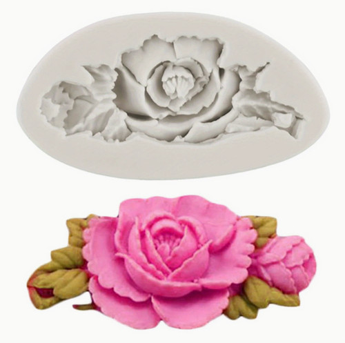 Silicone rose flower - silicone,