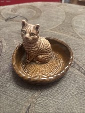 Wade Cat In Woven Basket