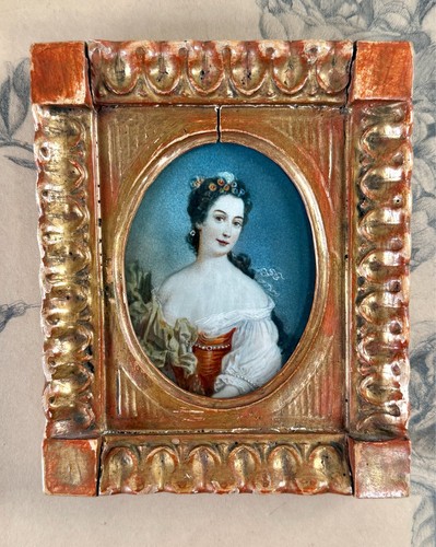 Antique miniature portrait - antique,