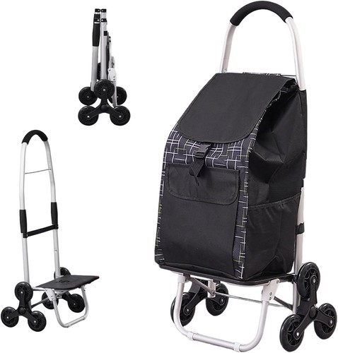 Foldable wheel stair climber - 6-wheel,