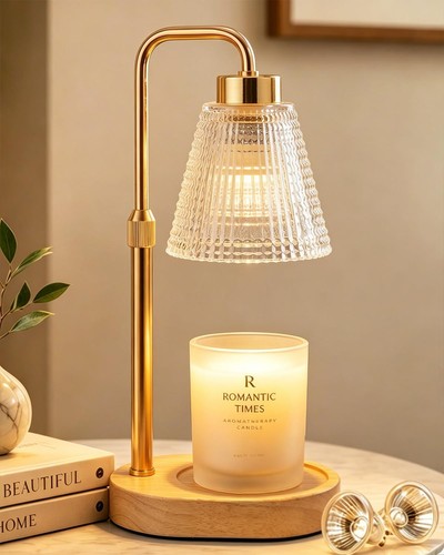 Candle warmer lamp with - candle,