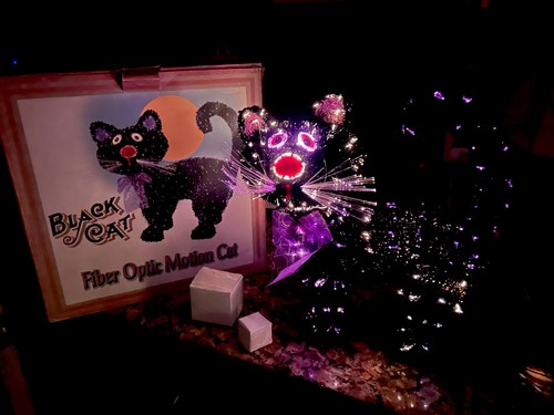 Vintage halloween black cat - black,